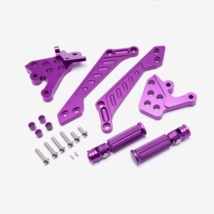 Full-E Charged Footpeg Bracket Set Aluminium Purple for TL3000